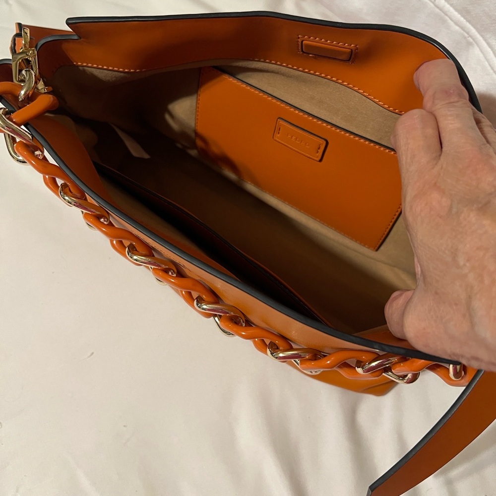 Chic Orange Chain Shoulder Bagq - Picture 2 of 3